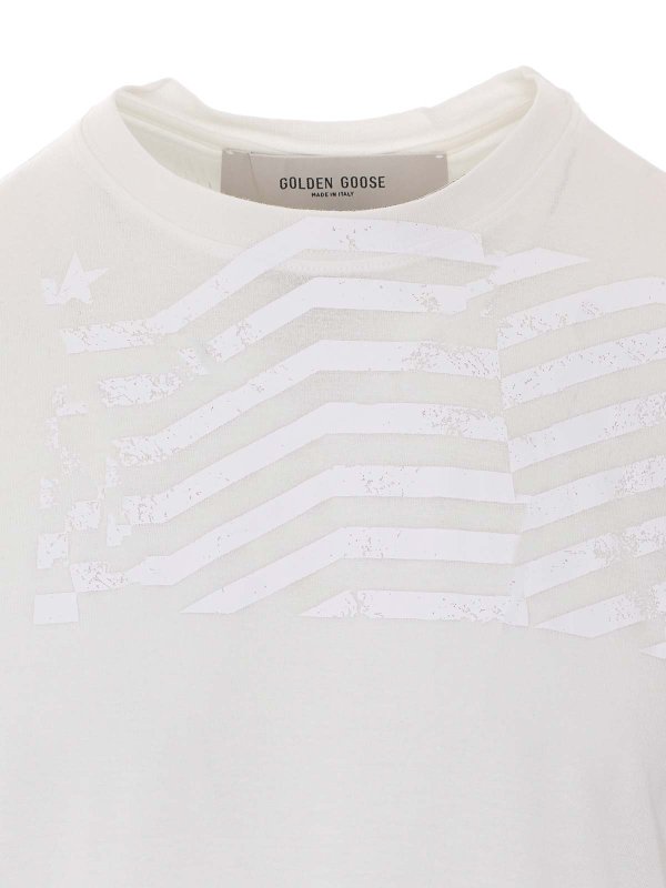 T-Shirt - Weiß shop online: GOLDEN GOOSE