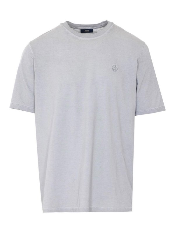 HERNO: Tシャツ - Tシャツ - グレー