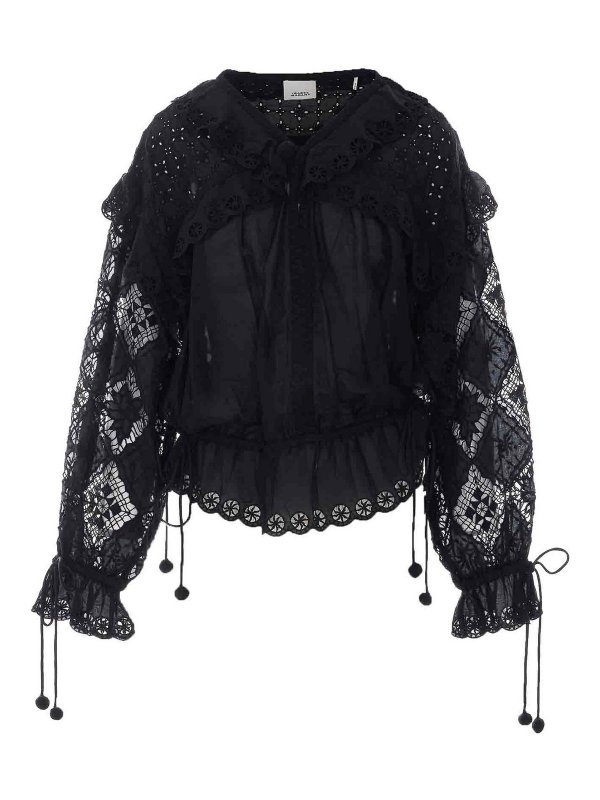 ISABEL MARANT: Tops und Tank Tops - Top - Schwarz