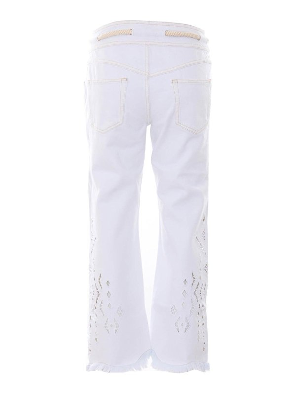 ISABEL MARANT: Straight Leg Jeans online - Straight Leg Jeans - Weiß