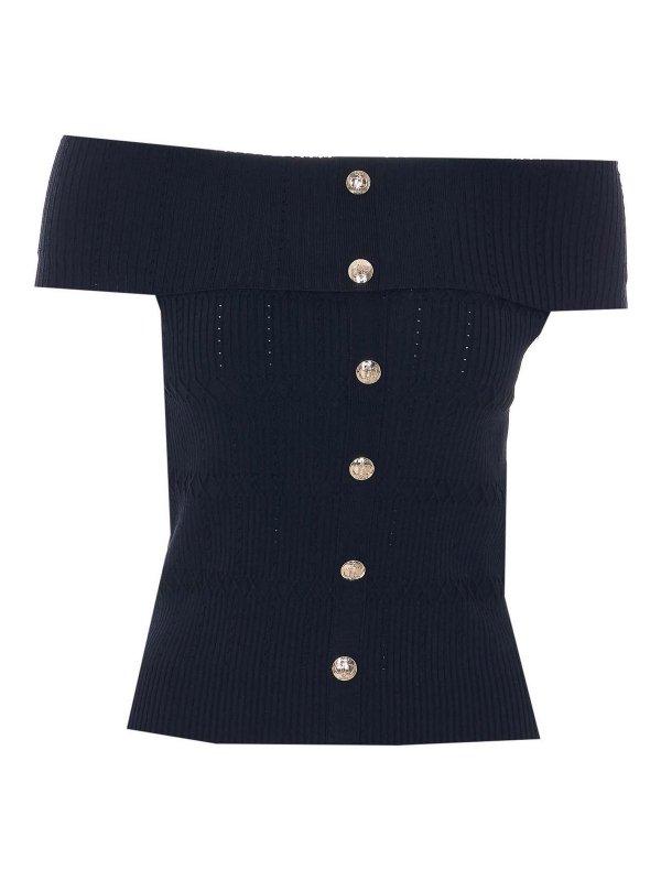 Liu Jo: crew necks - Black Sweater