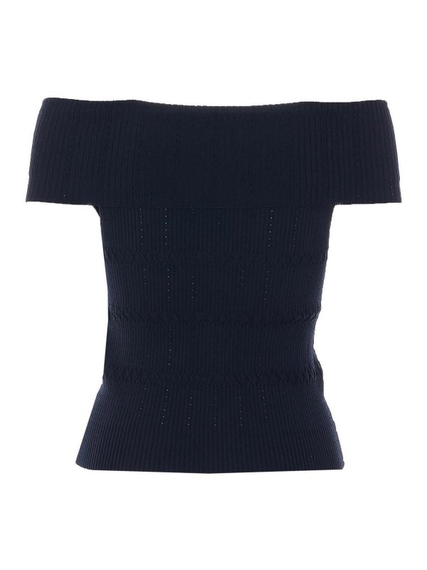Liu Jo: crew necks online - Black Sweater