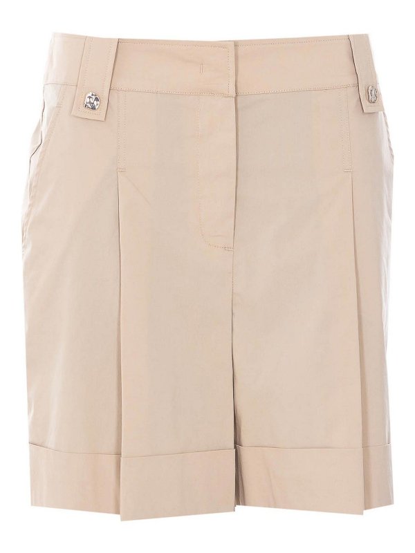 Liu Jo: Trousers Shorts - Beige Shorts