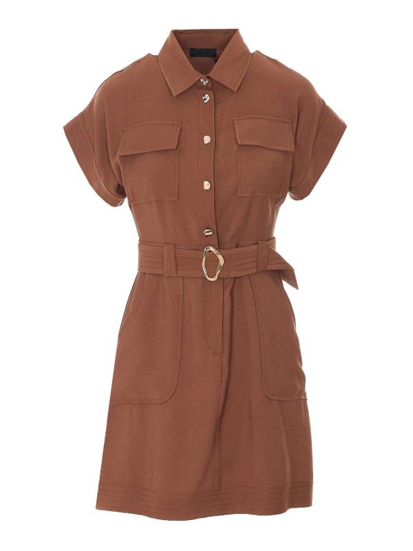 Liu Jo: camicie - Vestito  camicia marrone