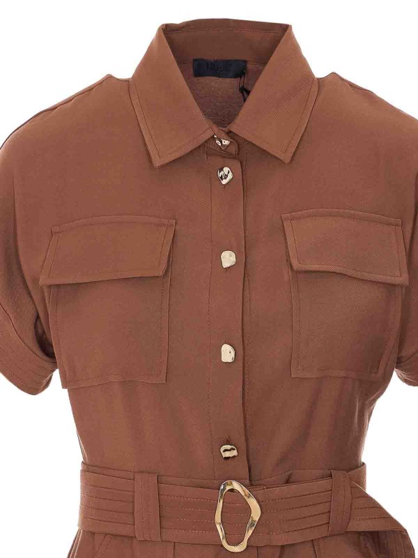 Vestito  camicia marrone shop online: Liu Jo