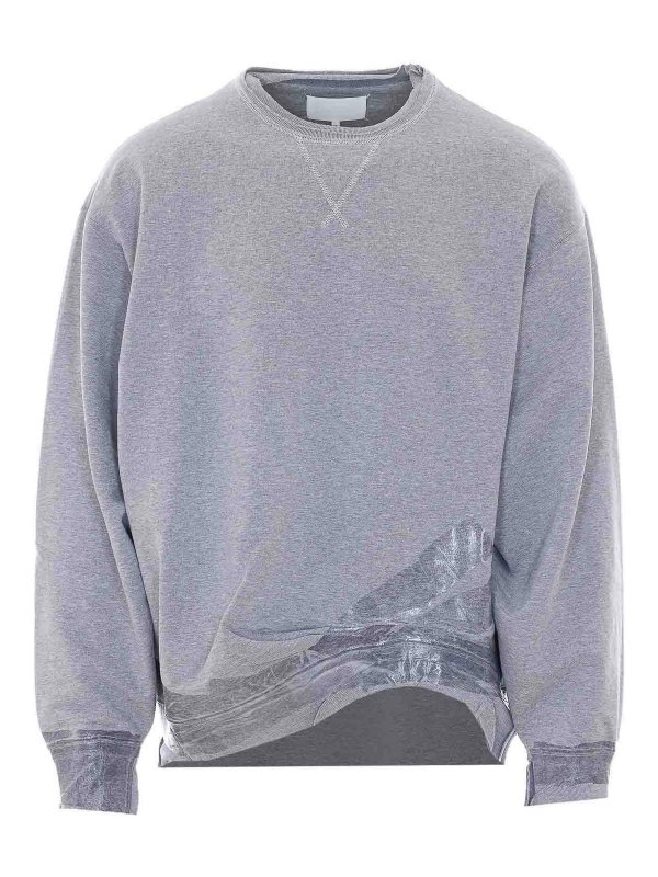Maison Margiela: Sudaderas y suéteres - Sudadera - Gris