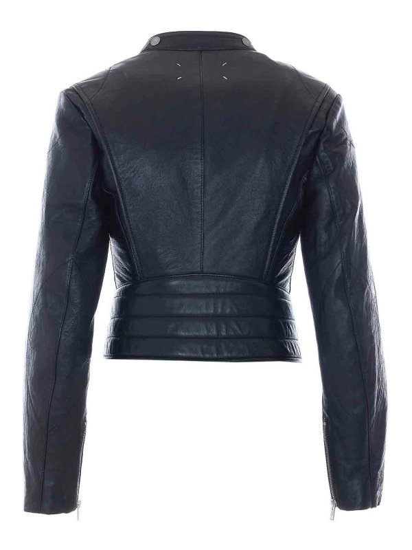 Maison Margiela: leather jacket online - Black Leather Jacket