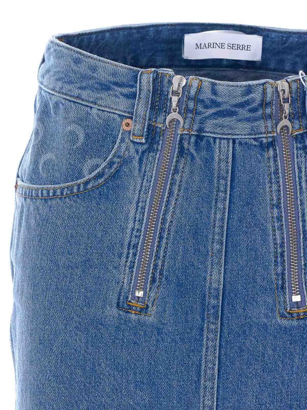 Minirock - Blau shop online: MARINE SERRE