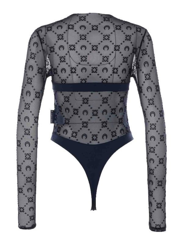 MARINE SERRE: Tops y camisetas sin mangas online - Top - Negro