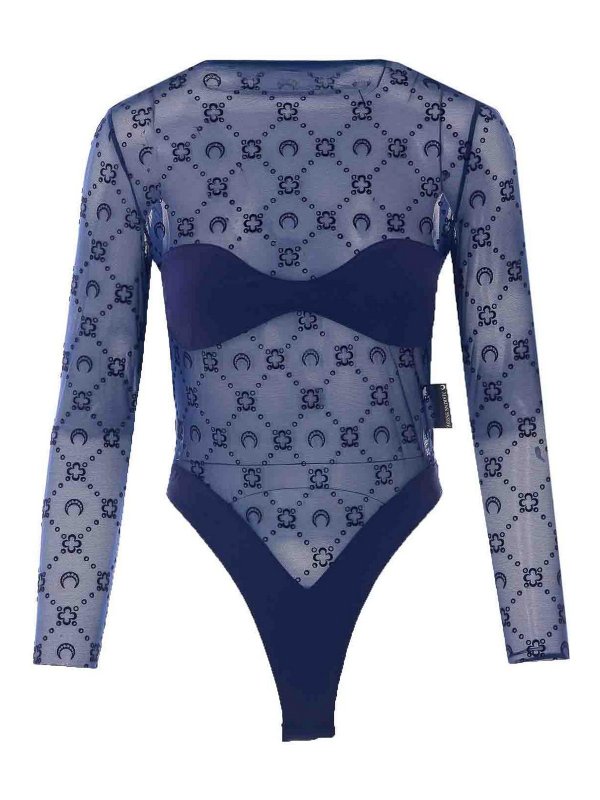 MARINE SERRE: Tops & Débardeurs - Top - Bleu
