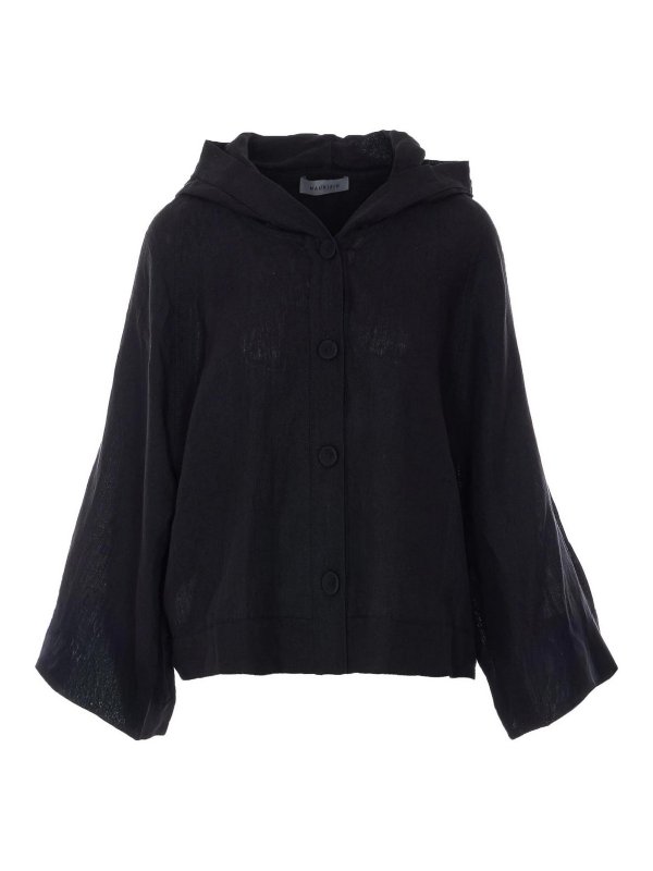 MAURIZIO PECORARO: casual jackets - Black Jacket
