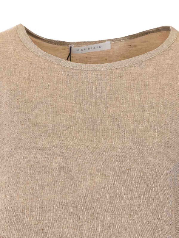 トップ/タンクトップ - ベージュ shop online: MAURIZIO PECORARO
