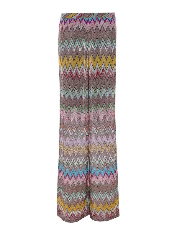 MISSONI: flared jeans - Multicolor Lurex Pants