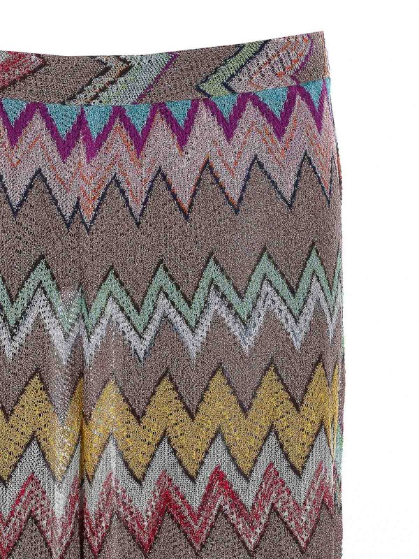 Multicolor Lurex Pants shop online: MISSONI