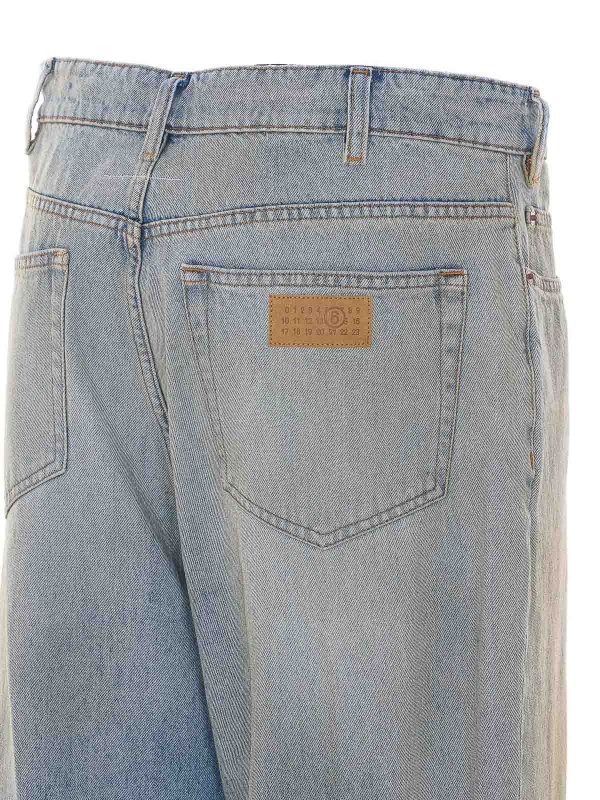 The Best Shops MM6 MAISON MARGIELA: Jeans Rectos - Vaqueros Rectos - Azul