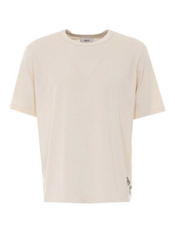 NN.07: T-shirts - T-Shirt - Weiß