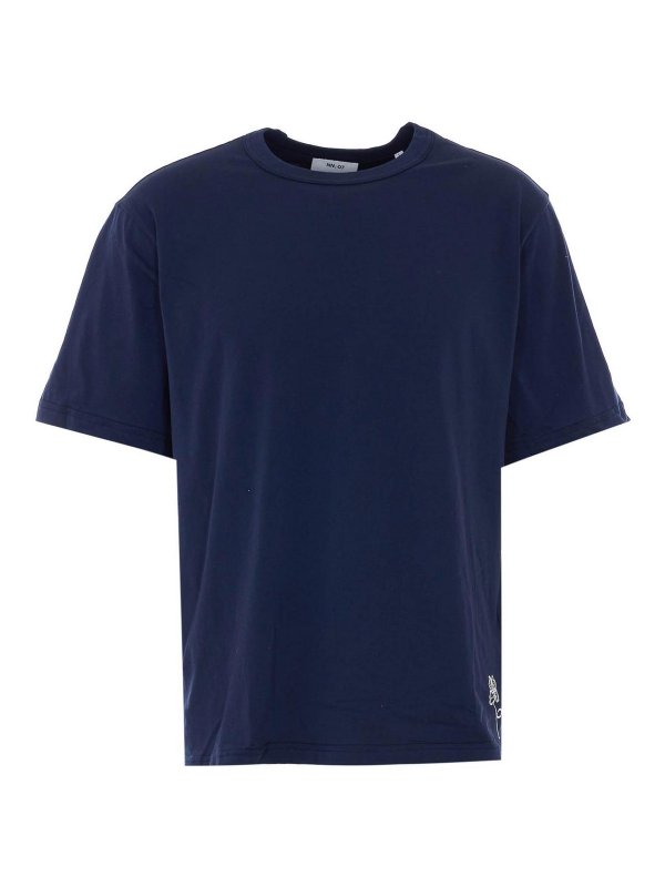 NN.07: T-shirts - T-Shirt - Blau