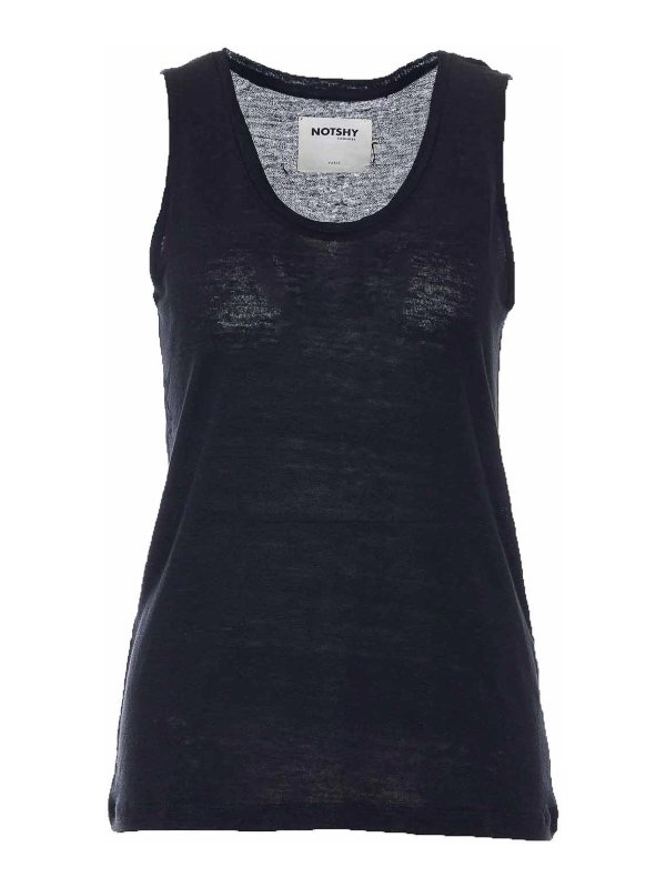 NOTSHY: Tops y camisetas sin mangas - Top - Negro