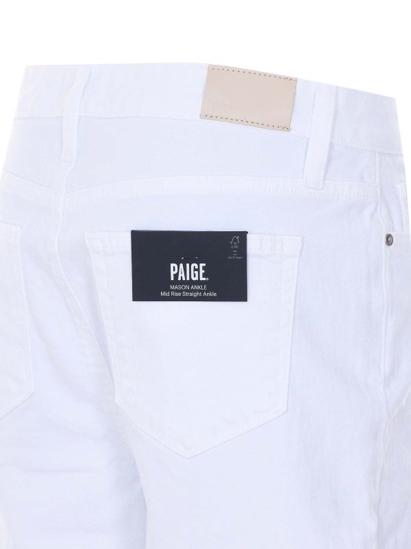 The Best Shops PAIGE: ストレートジーンズ - ストレートジーンズ - 白