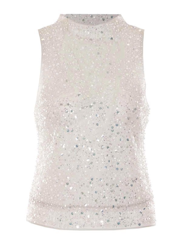 PATRIZIA PEPE: Tops und Tank Tops - Top - Weiß