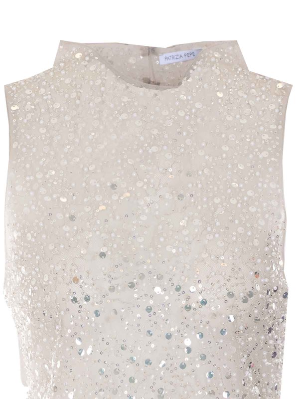 Top - Weiß shop online: PATRIZIA PEPE