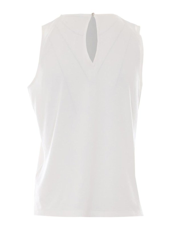 PATRIZIA PEPE: Tops y camisetas sin mangas online - Top - Blanco