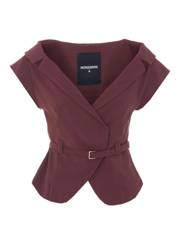 PATRIZIA PEPE: Chalecos  - Chaleco - Rojo