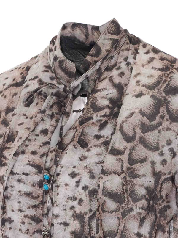 The Best Shops Pinko: bluse - Camicetta Caracalla Beige E Nera