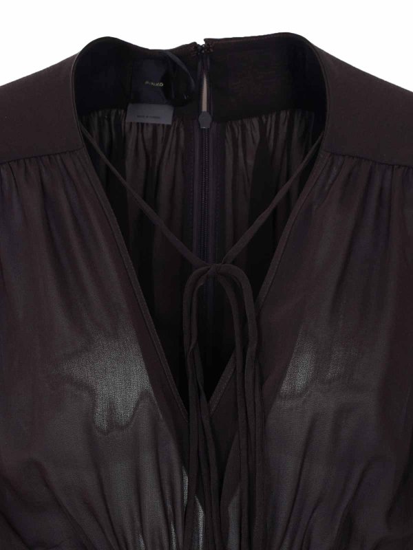 膝丈ドレス - ブラウン shop online: Pinko