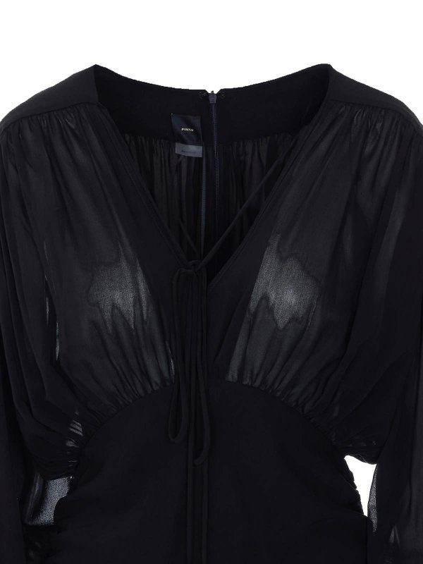 膝丈ドレス - 黒 shop online: Pinko
