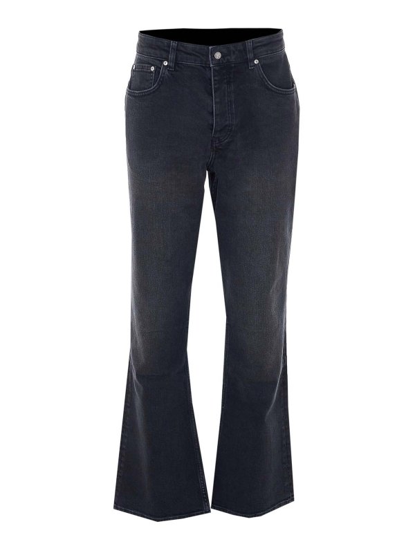 REPRESENT: straight leg jeans - Aged Black Boot Cut Jeans