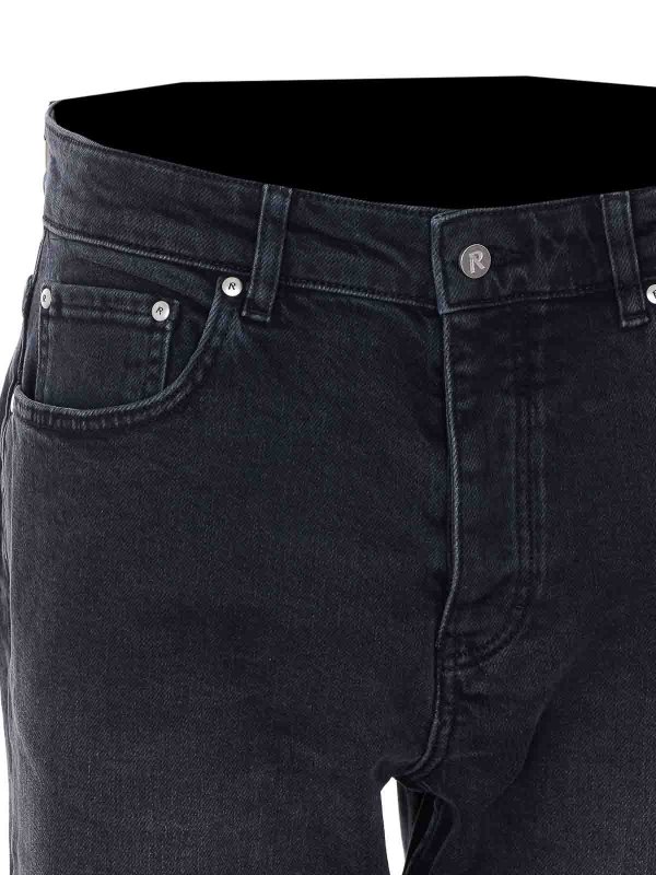 Aged Black Boot Cut Jeans shop online: REPRESENT