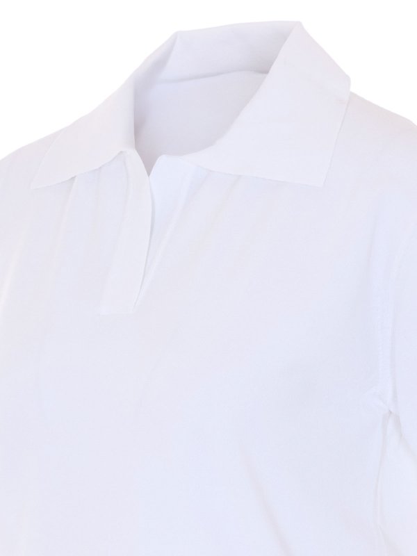 The Best Shops ROBERTO COLLINA: Poloshirts - Poloshirt - Weiß