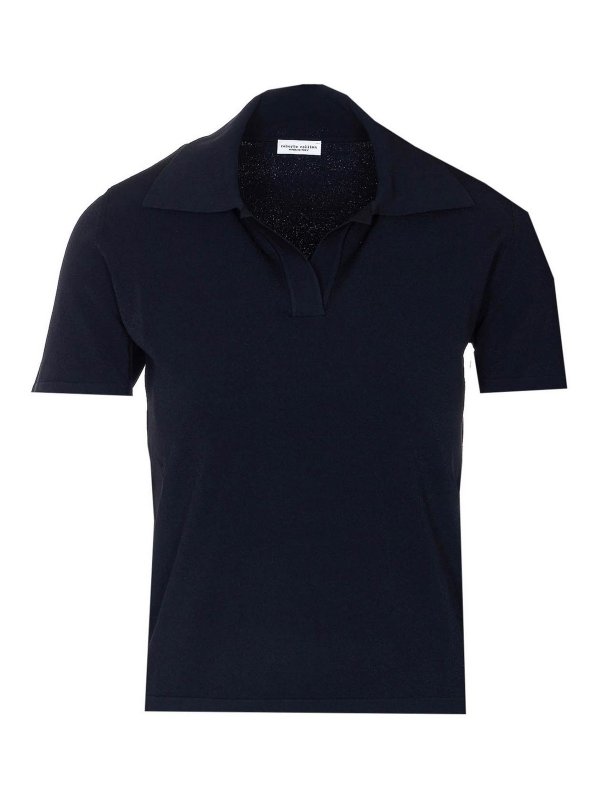 ROBERTO COLLINA: polo shirts - Black Polo