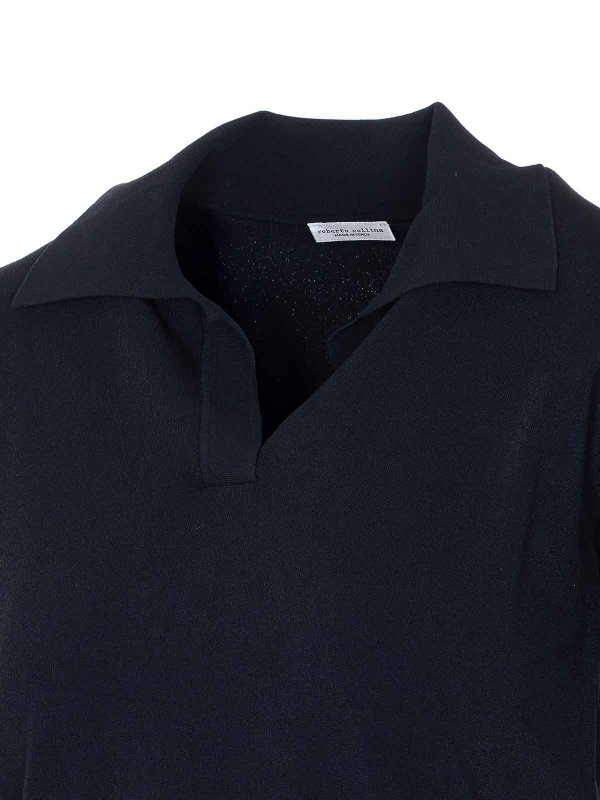The Best Shops ROBERTO COLLINA: polo shirts - Black Polo