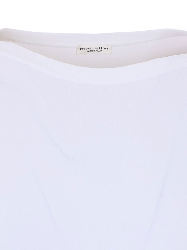 Suéter Cuello Redondo - Blanco shop online: ROBERTO COLLINA