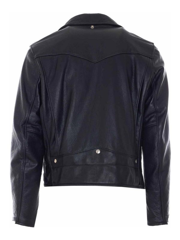 SCHOTT: leather jacket online - Black Leather Jacket
