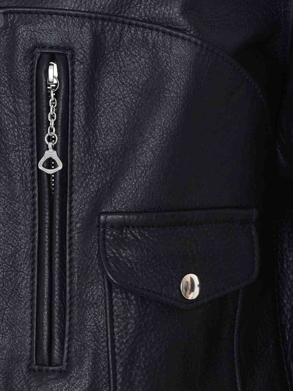 The Best Shops SCHOTT: leather jacket - Black Leather Jacket