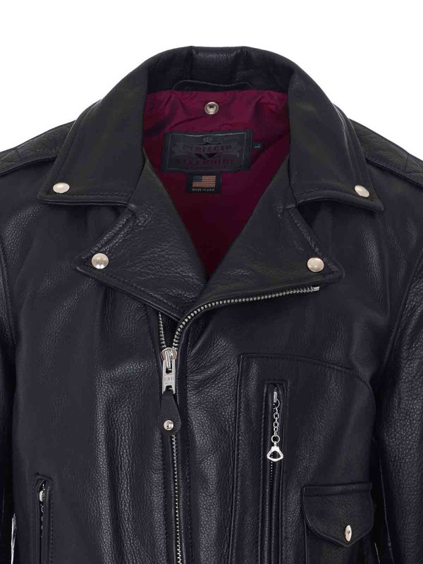 Black Leather Jacket shop online: SCHOTT