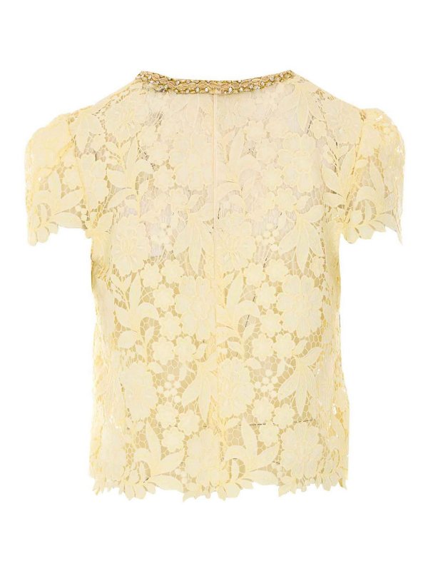 Self Portrait: Tops y camisetas sin mangas online - Top - Amarillo