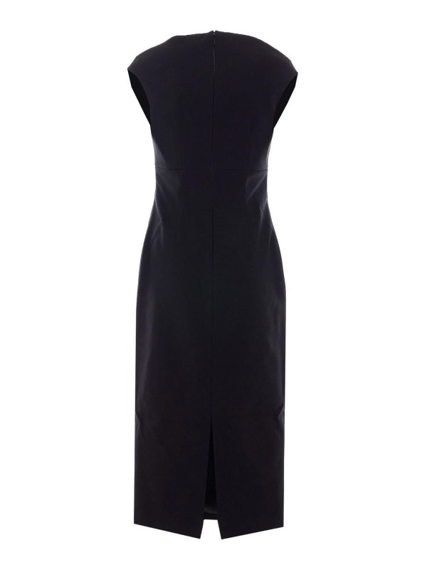 SOLACE LONDON: ニーレングスドレス online - 膝丈ドレス - 黒