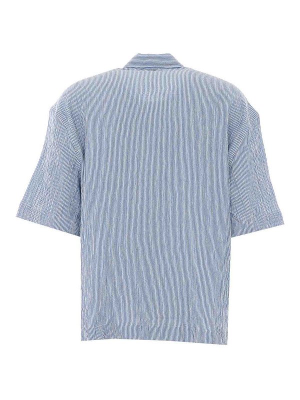 SUNFLOWER: camicie online - Camicia Adam blu e bianca