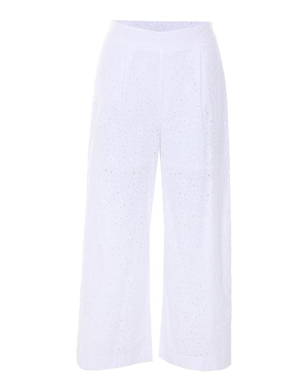 TWINSET: casual trousers - White Pants