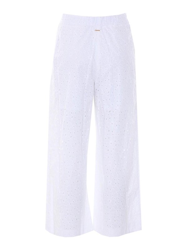 TWINSET: casual trousers online - White Pants