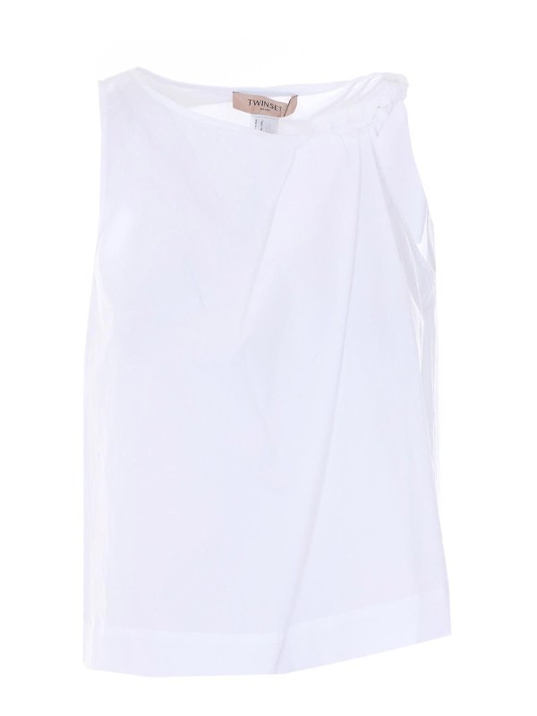 TWINSET: Tops & Tank tops - White Top