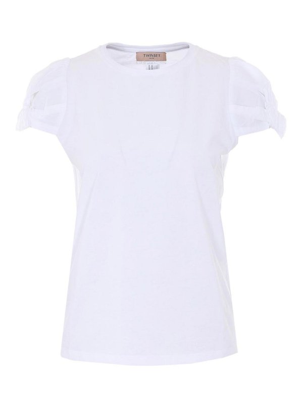 TWINSET: Camisetas - Camiseta - Blanco