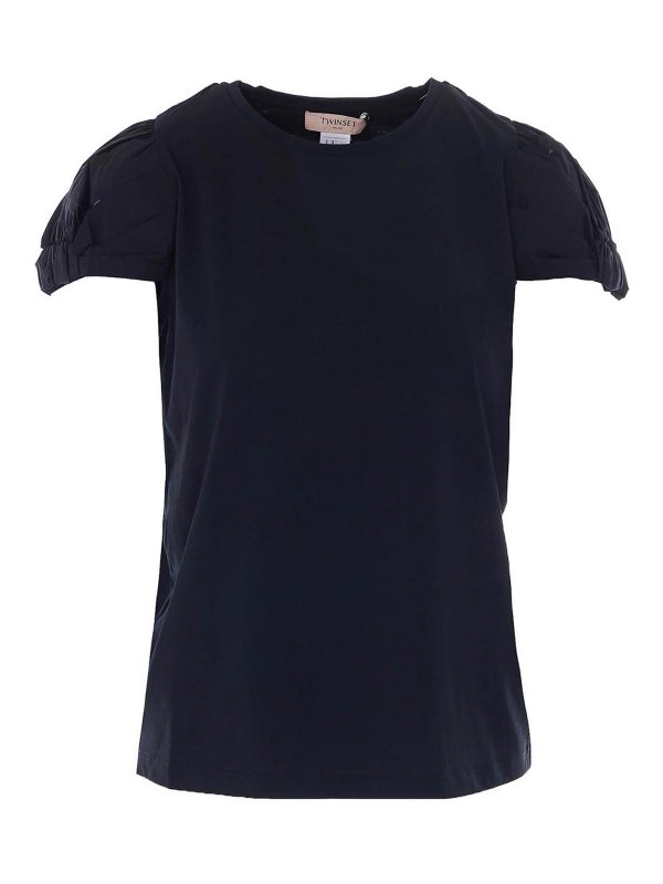 TWINSET: t-shirt - T-shirt  nera