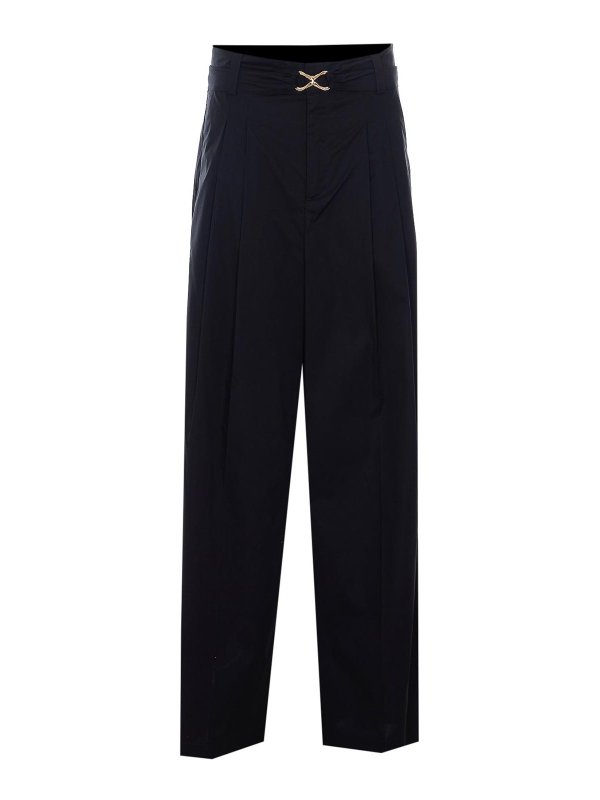 TWINSET: Pantalones casual - Pantalón Casual - Negro