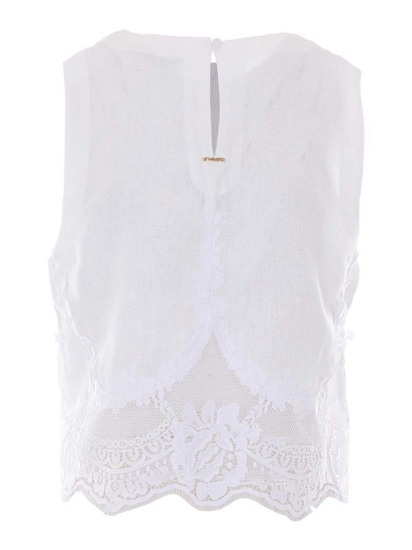 TWINSET: Tops & Tank tops online - Linen Top