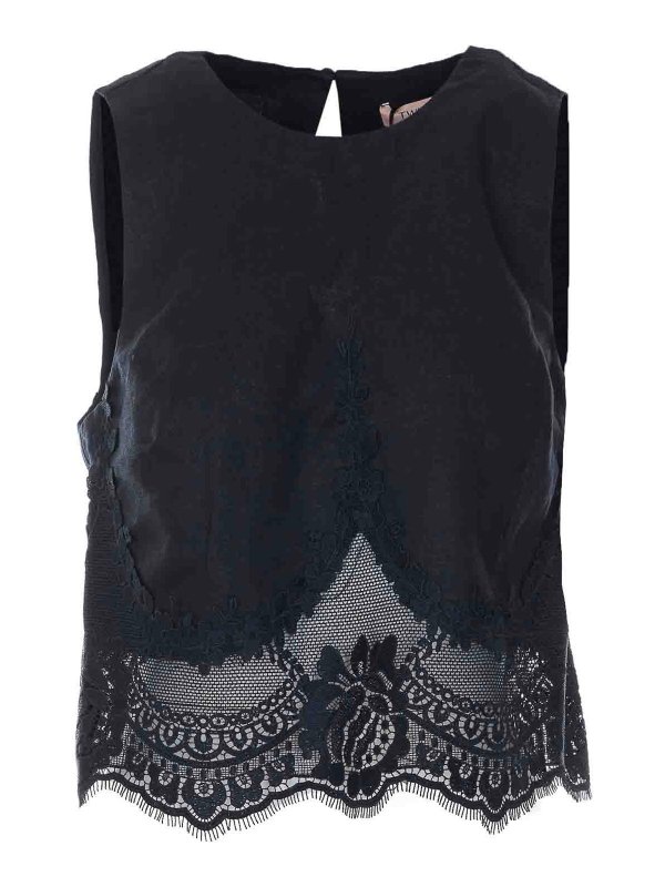TWINSET: Tops & Tank tops - Black Top